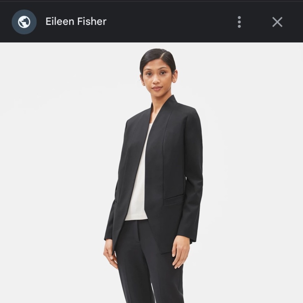 Eileen Fisher tencel stretch blazer
